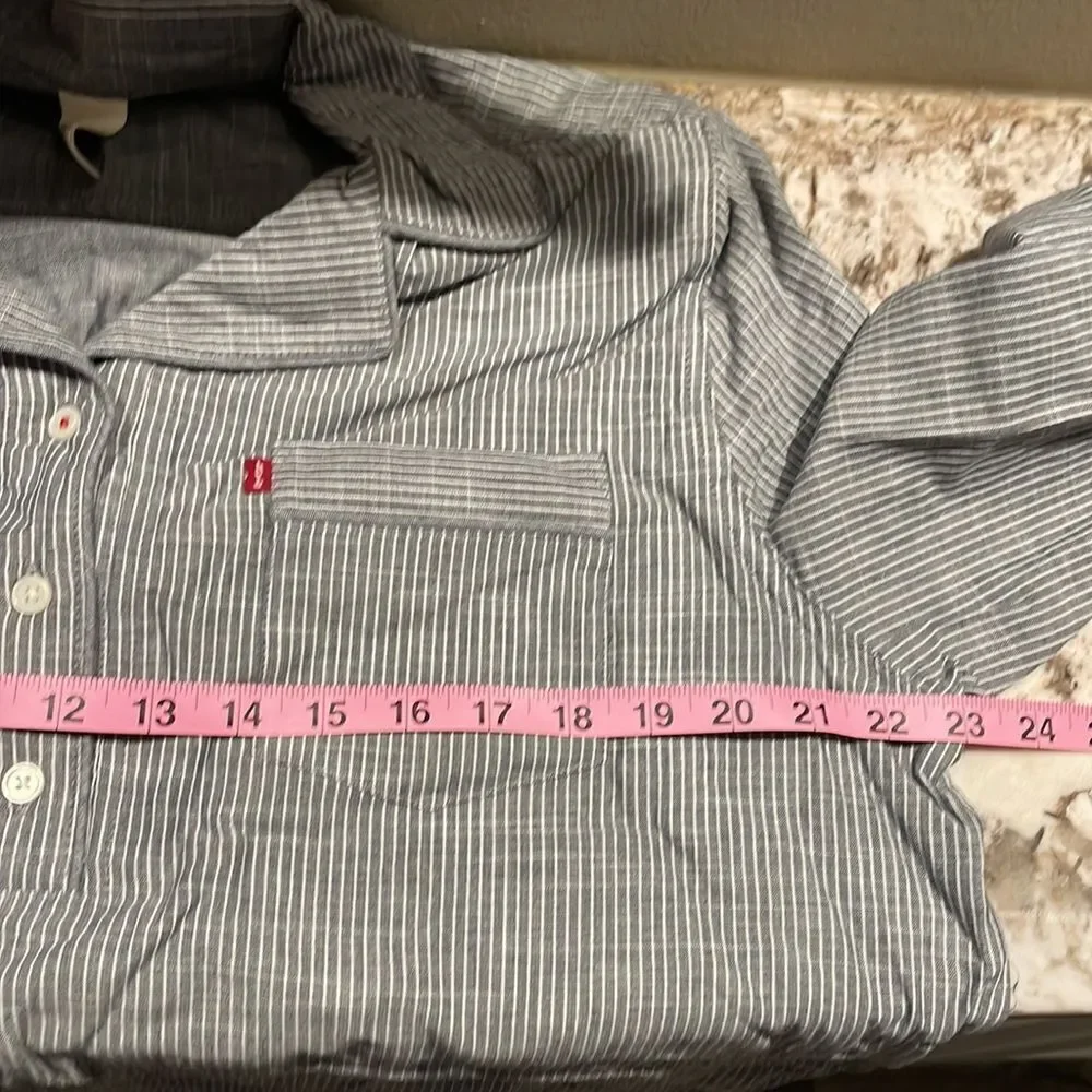 Levi’s for Target Woven Striped Sleepshirt Pajama Nightgown, NWT - Picture 5 of 5